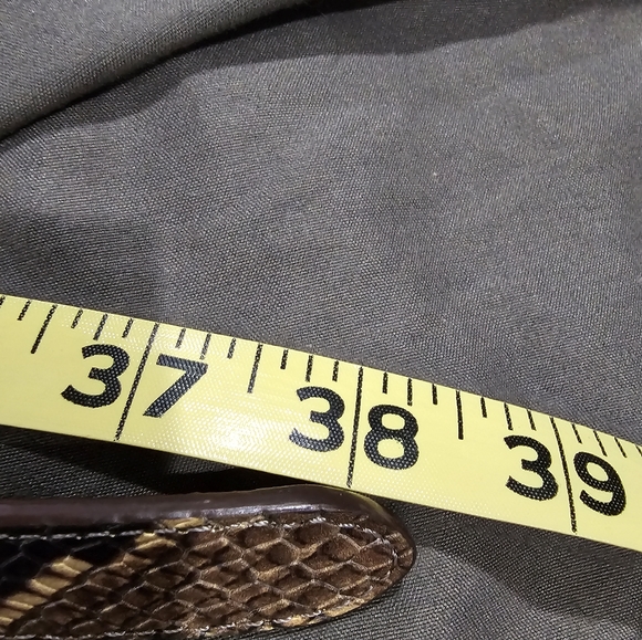 RLL Ralph Lauren Faux Snakeskin Belt 31-34in, max 38in - Picture 5 of 6